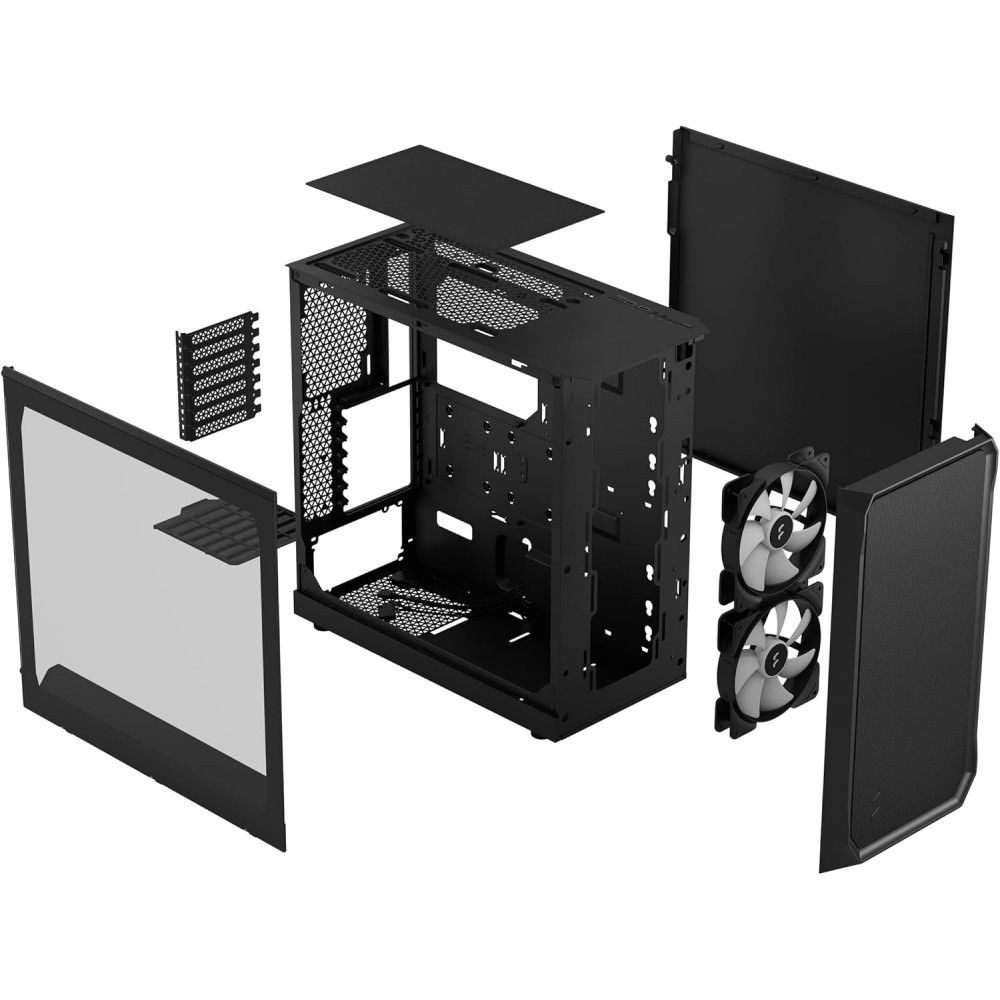 Fractal Design Focus 2 RGB - Black TG Clear Tint Mid Tower Case