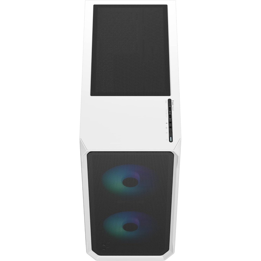 Fractal Design Focus 2 RGB - White TG Clear Tint Mid Tower Case