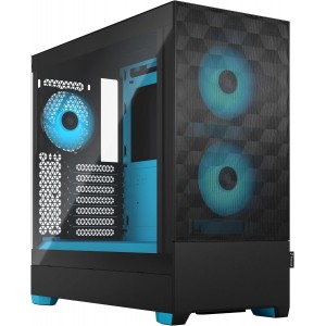 Fractal Design Pop Air RGB Cyan Core TG Clear Tint Mid Tower Case 