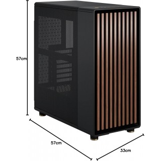 Fractal Design North Charcoal Black メッシュ Fractal Design North - Charcoal Black Mesh Mid Tower Case - FD-C
