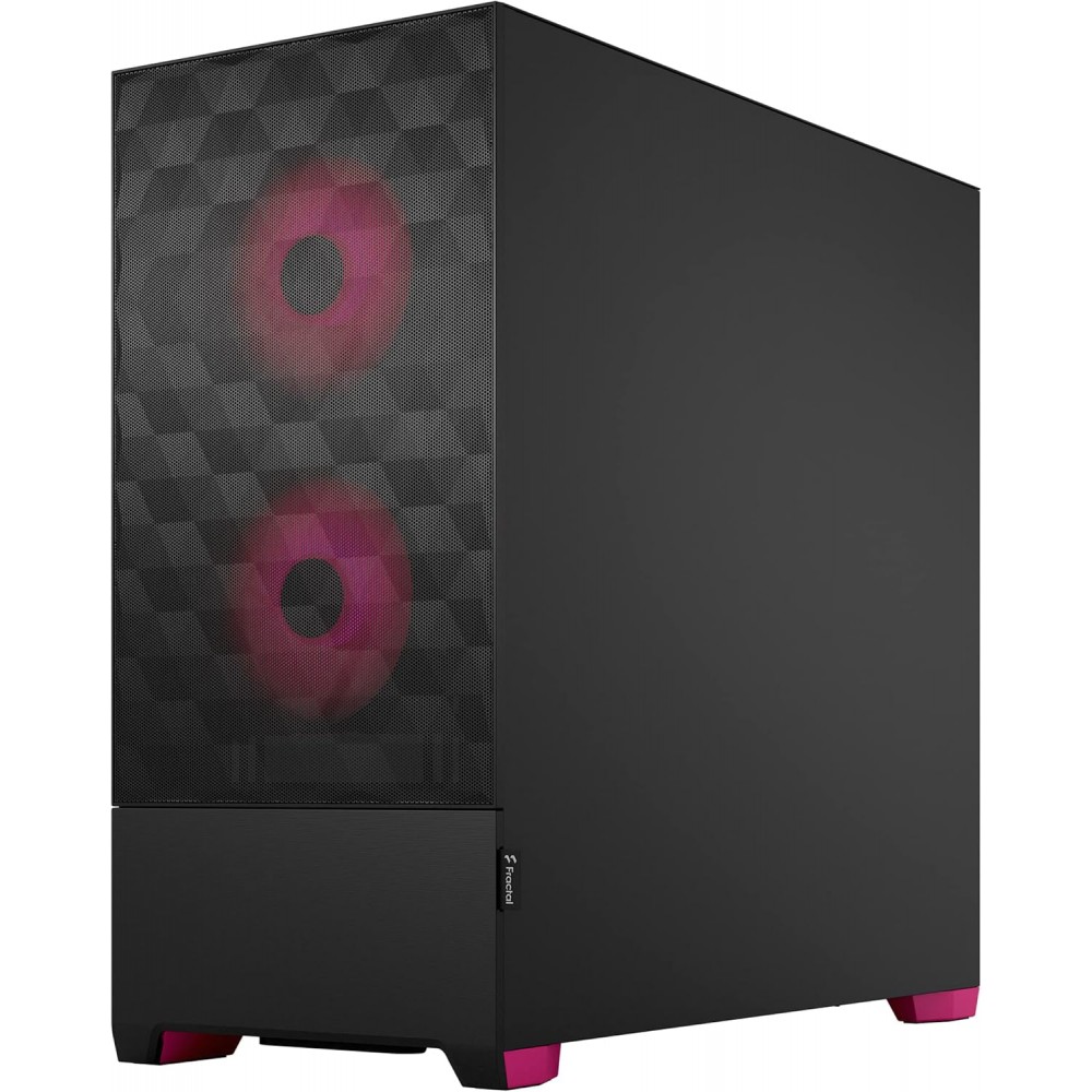 Fractal Design Pop Air RGB Magenta Core TG Clear Tint Mid Tower Case Fractal Design Pop Air RGB Magenta Core TG Clear Tint Mid Tower Case