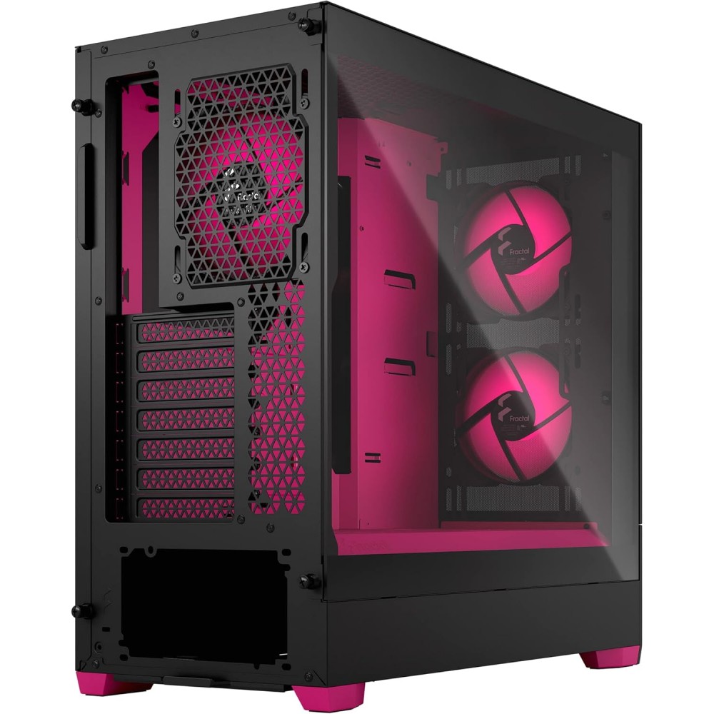 Fractal Design Pop Air RGB Magenta Core TG Clear Tint Mid Tower Case Fractal Design Pop Air RGB Magenta Core TG Clear Tint Mid Tower Case