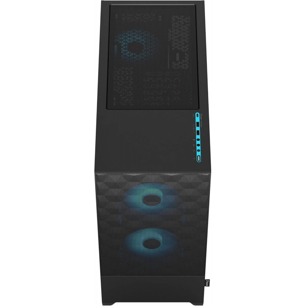 Fractal Design Pop Air RGB Cyan Core TG Clear Tint Mid Tower Case