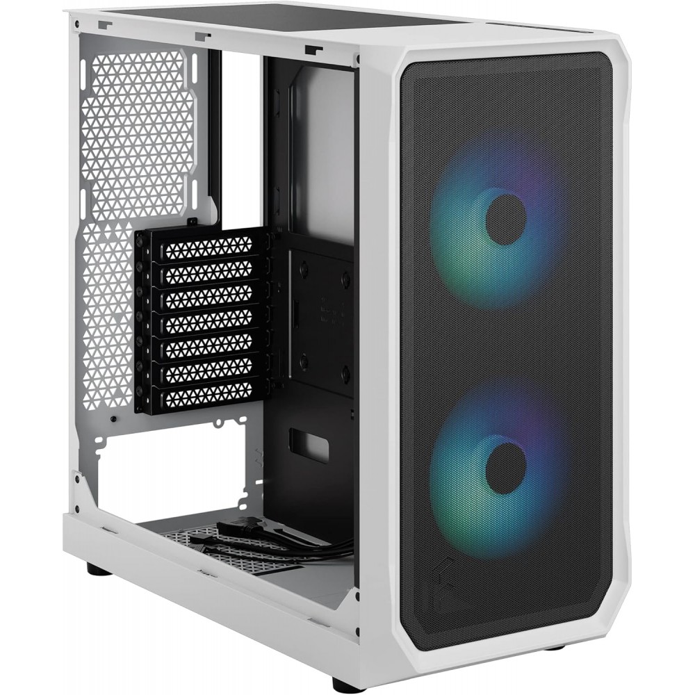 Fractal Design Focus 2 RGB - White TG Clear Tint Mid Tower Case