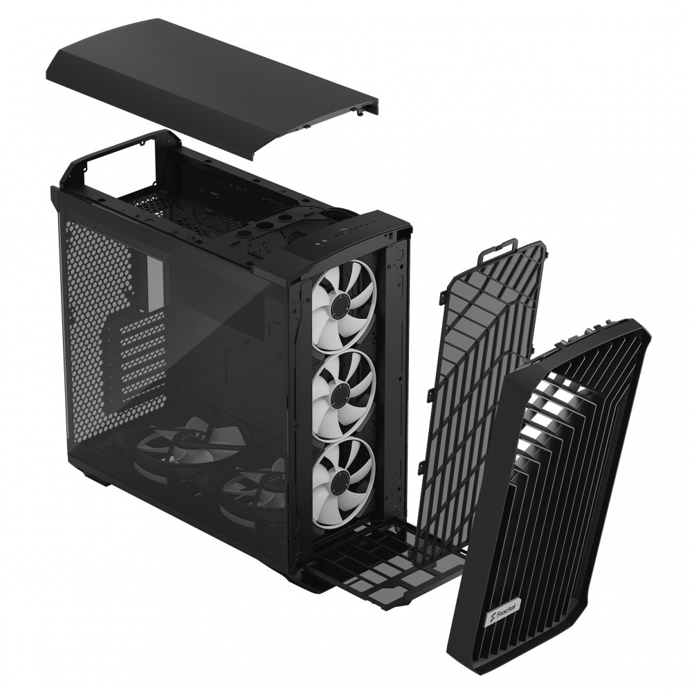 Fractal Design Torrent RGB Black TG Light Tint Mid Tower Case Fractal Design Torrent RGB Black TG Light Tint Mid Tower Case