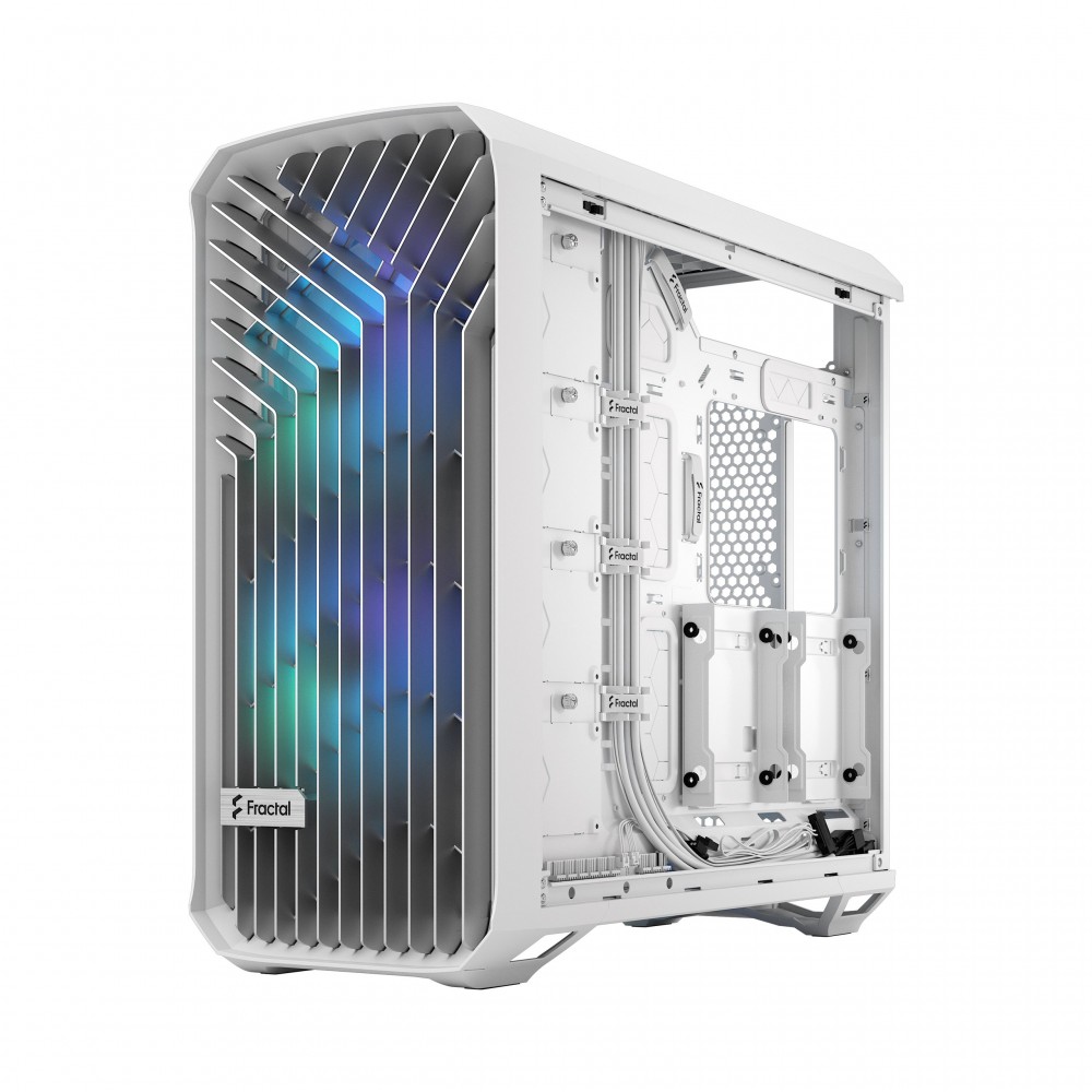 Fractal Design Torrent RGB White TG Clear Tint Mid Tower Case Fractal Design Torrent RGB White TG Clear Tint Mid Tower Case
