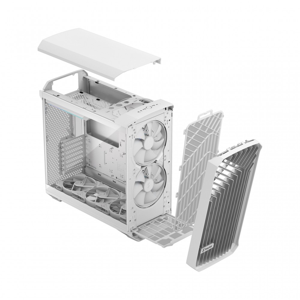 Fractal Design Torrent RGB White TG Clear Tint Mid Tower Case Fractal Design Torrent RGB White TG Clear Tint Mid Tower Case