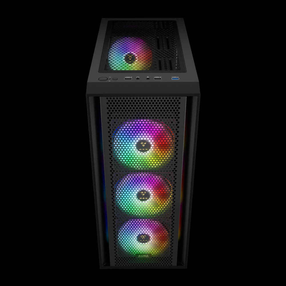 Gamdias AURA GC2 ELITE Mesh ARGB Mid-tower ATX Gaming Casing + Aura GP 750W Gamdias AURA GC2 ELITE Mesh ARGB Mid-tower ATX Gaming Casing + Aura GP 750W