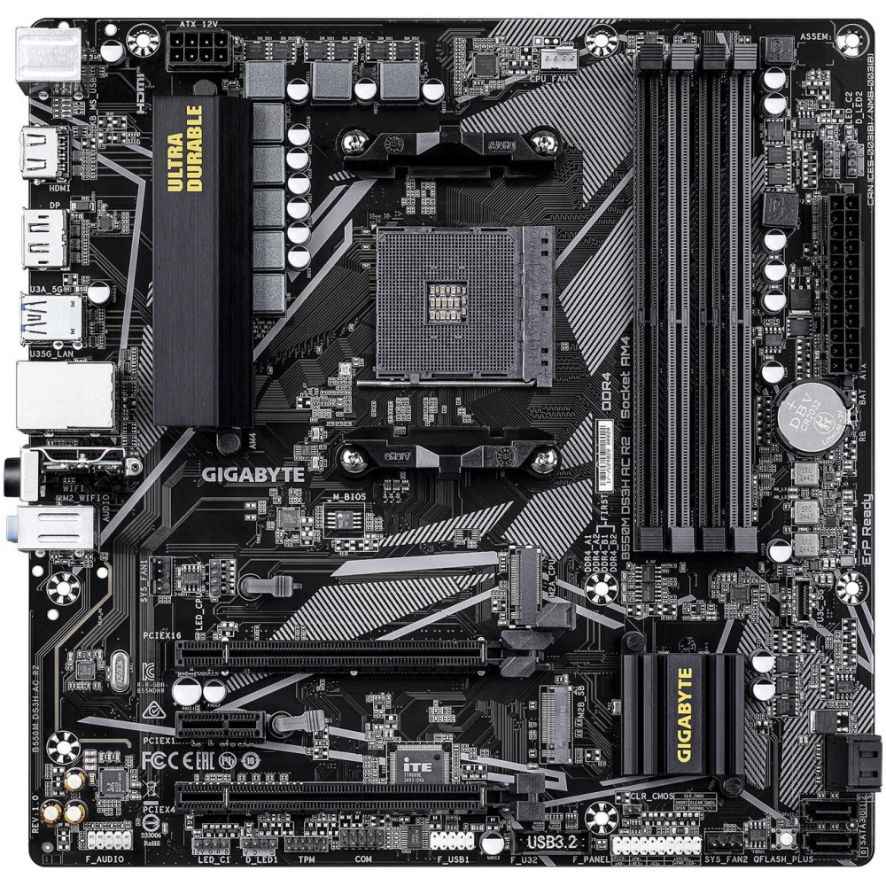 GIGABYTE B550M DS3H AC R2