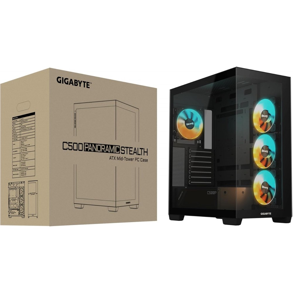 GIGABYTE C500 PANORAMIC STEALTH GAMING CASE