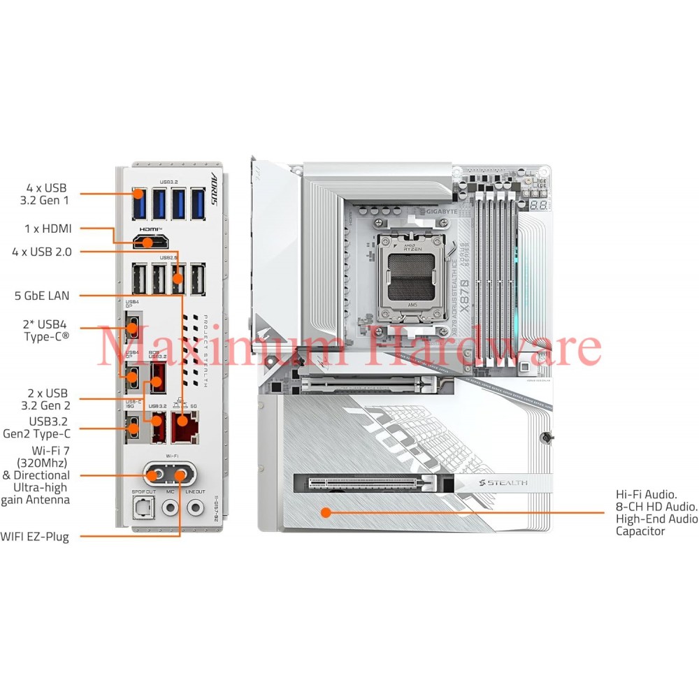 GIGABYTE X870 AORUS STEALTH ICE