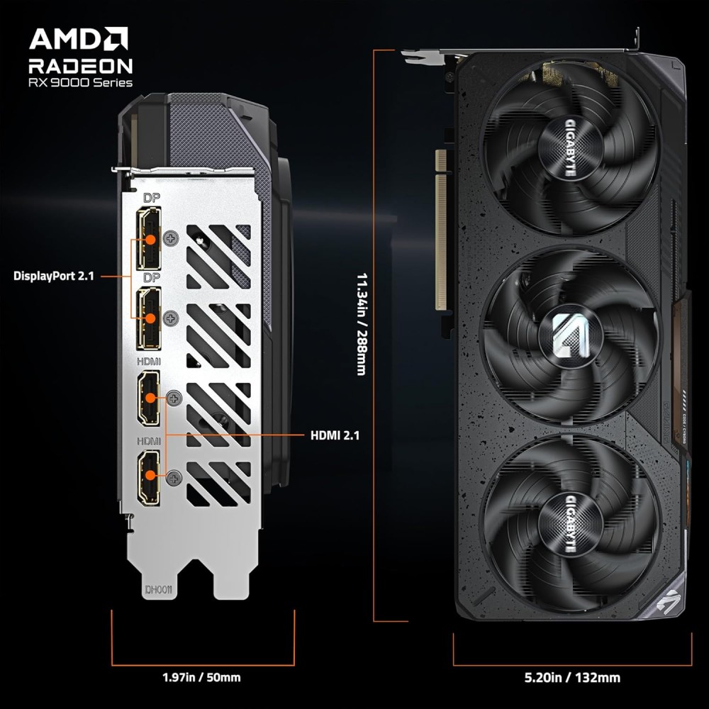 GIGABYTE RX 9070 GAMING OC 16GB GDDR6 GIGABYTE RX 9070 GAMING OC 16GB GDDR6