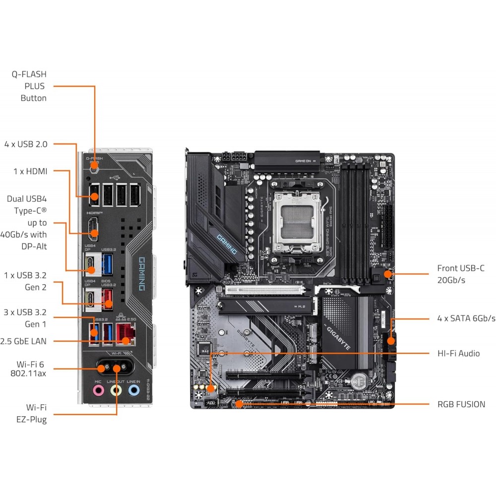GIGABYTE X870 GAMING WIFI6 GIGABYTE X870 GAMING WIFI6