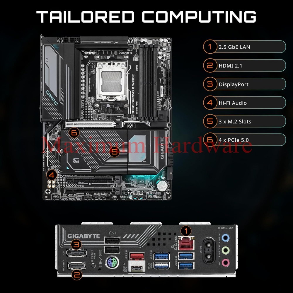 GIGABYTE B850 GAMING X WIFI6E