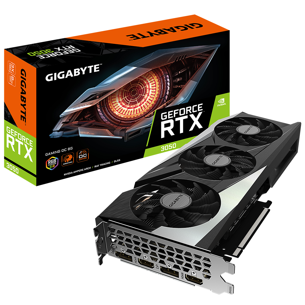 GIGABYTE GeForce RTX™ 3050 GAMING OC 8G GDDR6