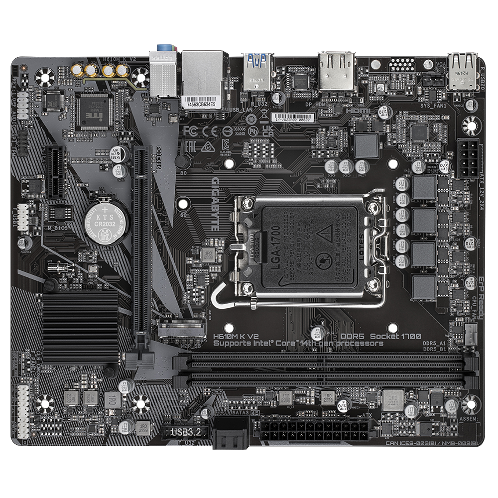 GIGABYTE H610M K V2 DDR5 LGA 1700