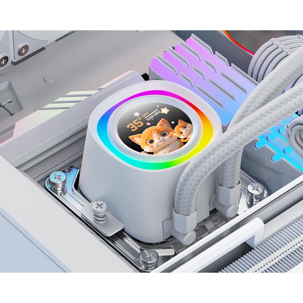 ID-COOLING FX 360 LCD ARGB Liquid Cooling White ID-COOLING FX 360 LCD ARGB Liquid Cooling White
