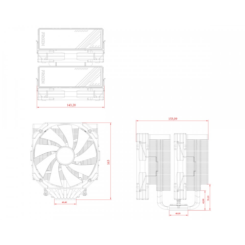 ID-COOLING FROZN A720 CPU Air Cooler Black ID-COOLING FROZN A720 CPU Air Cooler Black
