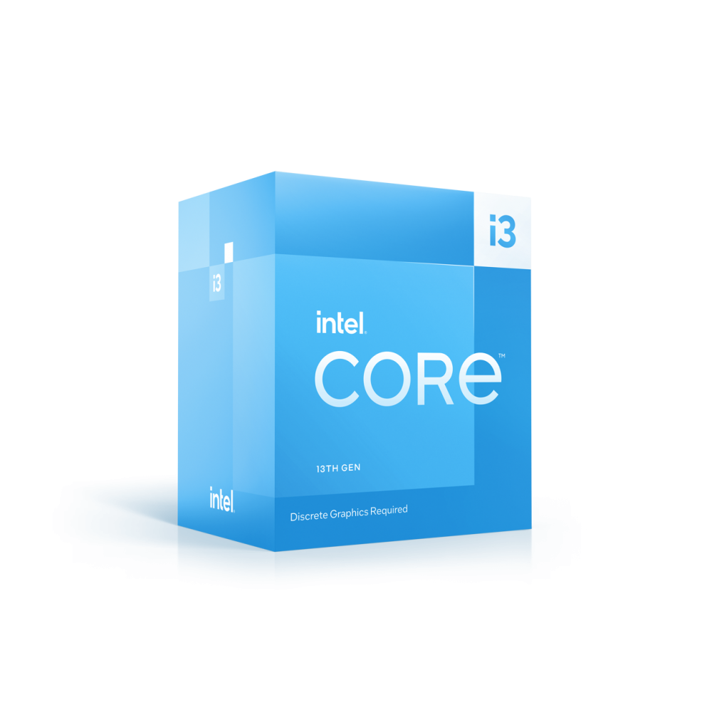 Intel Core i3-13100F  4 cores (4 P-cores + 0 E-cores)  3.4GHz 12MB Cache