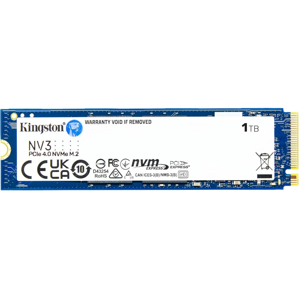 Kingston NV3 PCie 4.0 M.2 NVMe 1TB Kingston NV3 PCie 4.0 M.2 NVMe 1TB