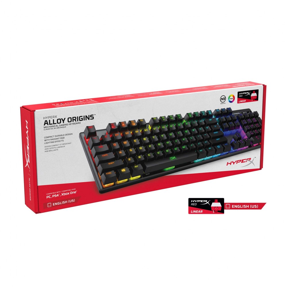 ekstensivt Ugyldigt Rend Kingston HYPER X Alloy Origins RGB Mechanical Gaming Keyboard-HX Red-US -  G512