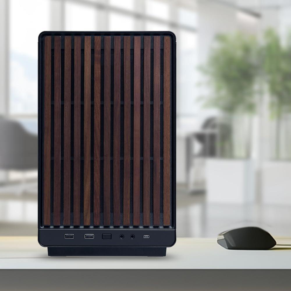 Lian Li DAN A3 Wooden Black Micro Tower Gaming Case