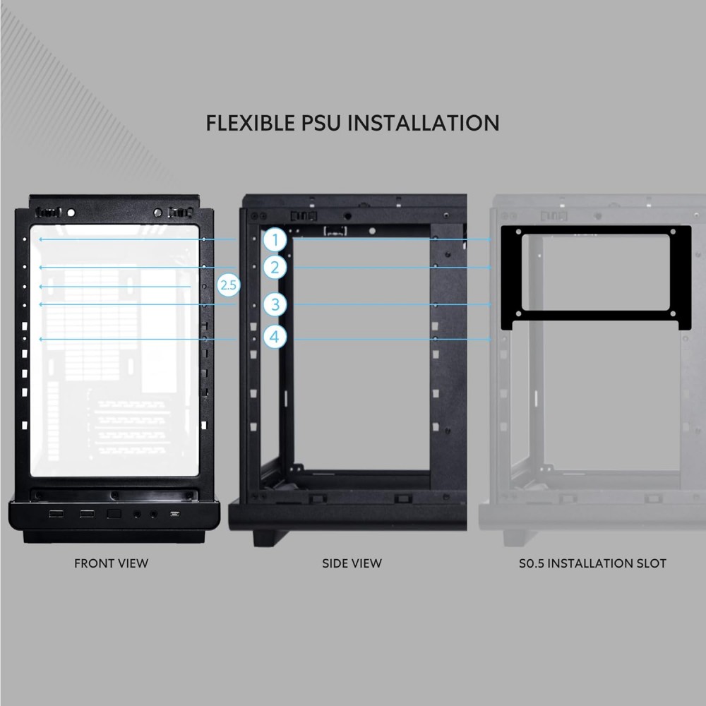 Lian Li DAN A3 Black Micro Tower Gaming Case
