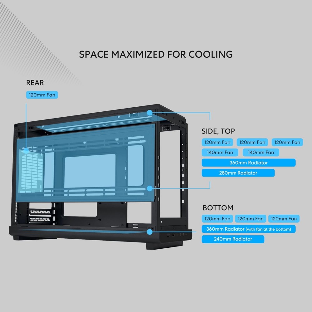 Lian Li DAN A3 Black Micro Tower Gaming Case