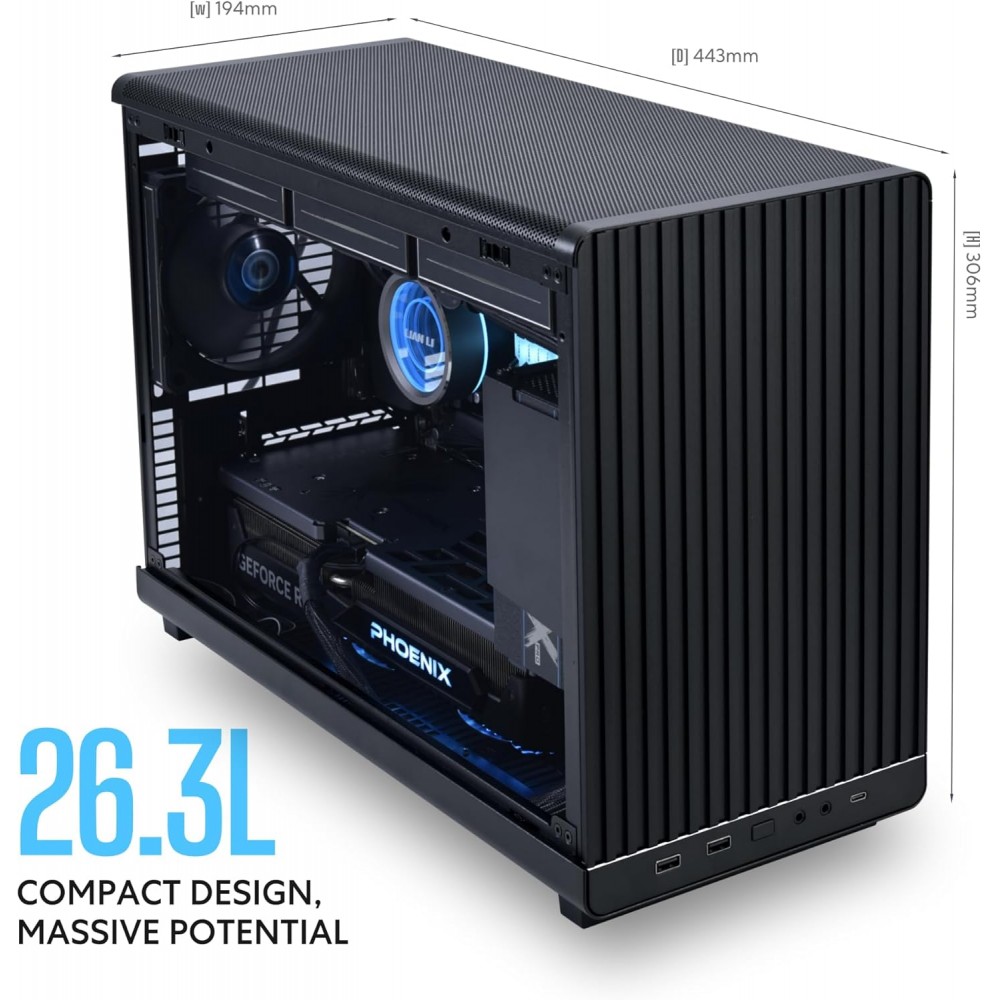 Lian Li DAN A3 Black Micro Tower Gaming Case