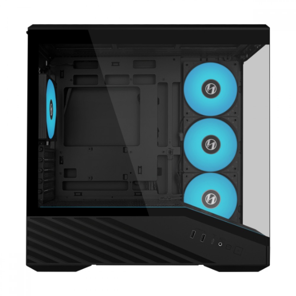 Lian Li VECTOR V100R MINI Micro Tower Gaming Case + SR750 750W 80 Plus Gold ATX 3.1 Black