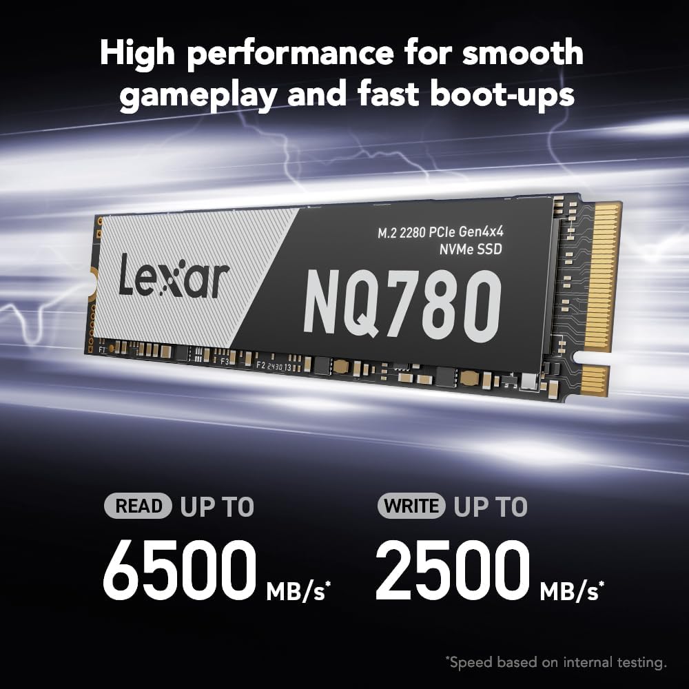 Lexar NQ780 GEN 4.0 NVMe 1TB (R 6500 / W 2500)