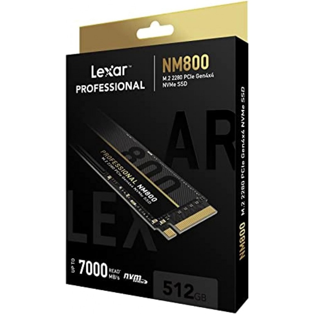 LEXAR PROFESSIONAL NM800 512GB M.2 NVMe PCIe Gen4