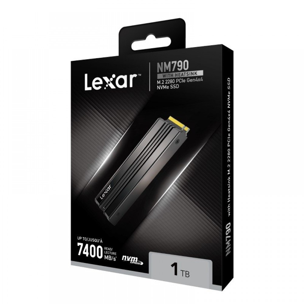 Lexar NM790 GEN 4.0 NVMe 1TB  - WITH HEATSINK (R 7400 / W 6500)