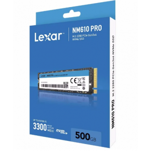 Lexar NM610 PRO 500GB  (R3300 / W1700)  PCIe 3.0