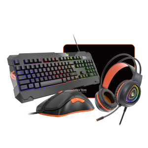 MeeTion MT-C505 4In1 Wired Backlit Gaming Set, Keyboard, Mouse, Mouse Pad, Headset