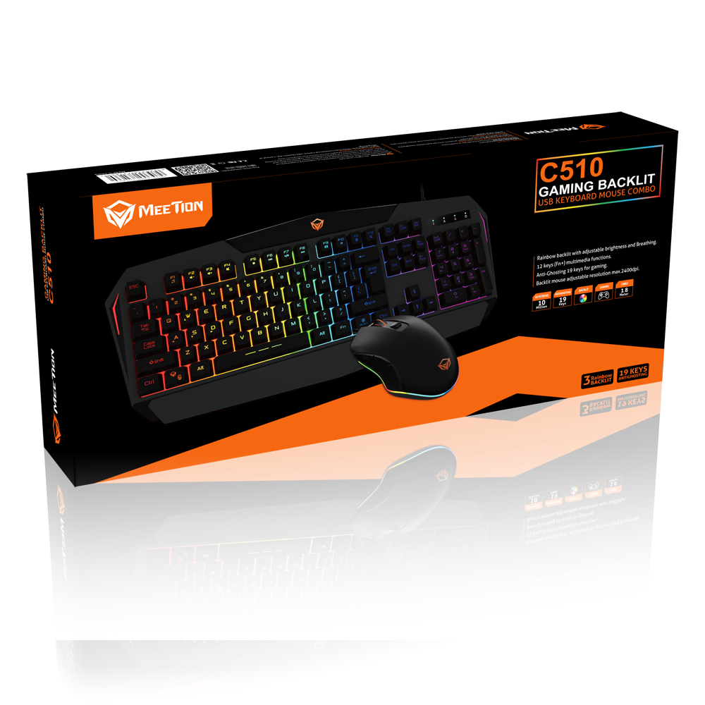 MeeTion MT-C510 Backlit Gaming Keyboard And Mouse Combo MeeTion MT-C510 Backlit Gaming Keyboard And Mouse Combo