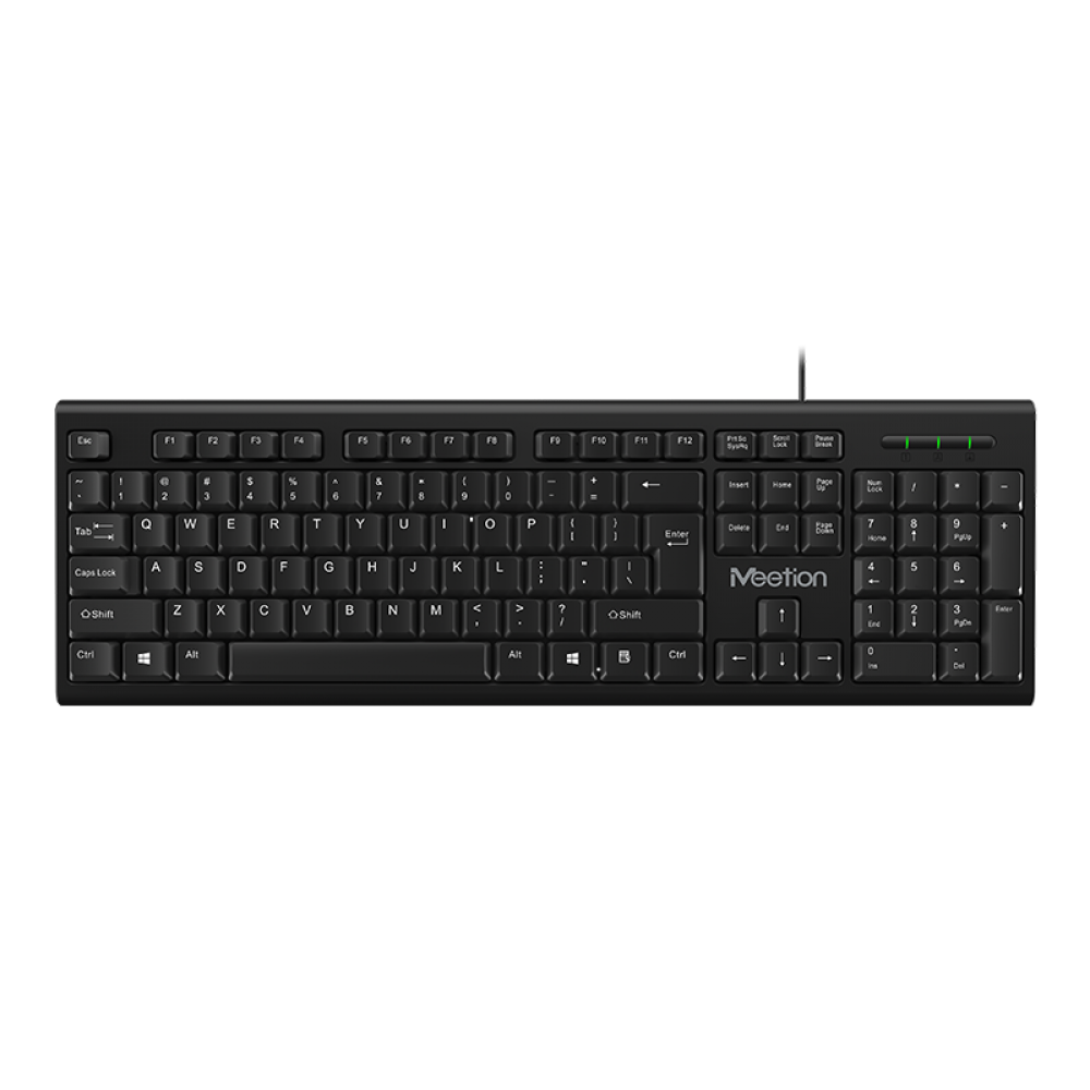 MeeTion MT-K100 USB Standard Wired Keyboard