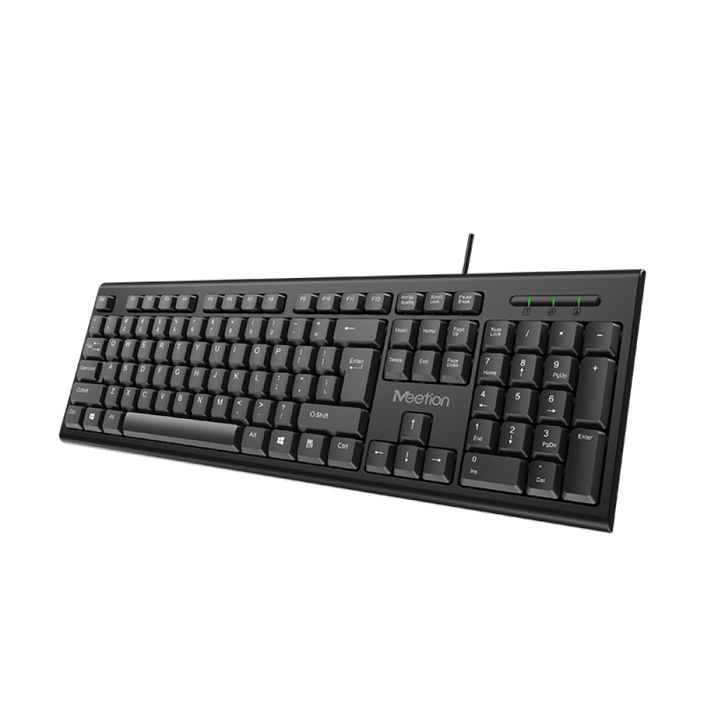 MeeTion MT-K100 USB Standard Wired Keyboard