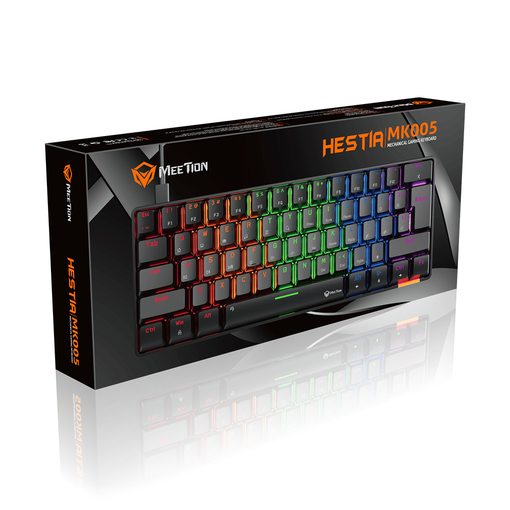 MeeTion MT-MK005 60% Mechanical Gaming Keyboard Black (Blue Switch ) MeeTion MT-MK005 60% Mechanical Gaming Keyboard Black (Blue Switch )