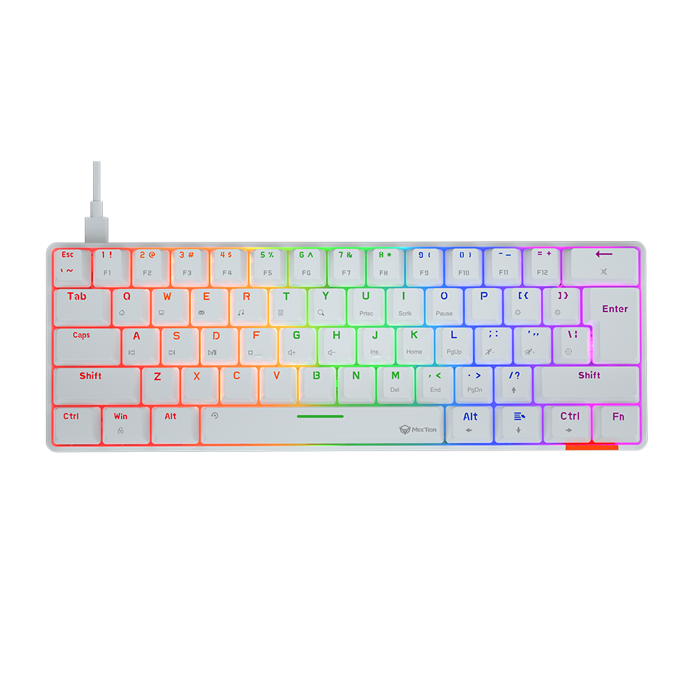 MeeTion MT-MK005 60% Mechanical Gaming Keyboard White (Blue Switch ) MeeTion MT-MK005 60% Mechanical Gaming Keyboard White (Blue Switch )