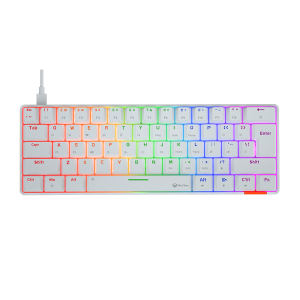MeeTion MT-MK005 60% Mechanical Gaming Keyboard White (Blue Switch )