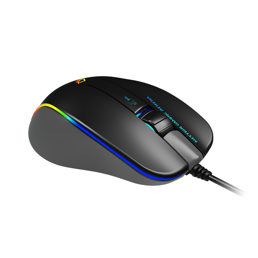 MeeTion  MT-GM23 2023 RGB Circulation Backlight Wired Gaming Mouse (Black)
