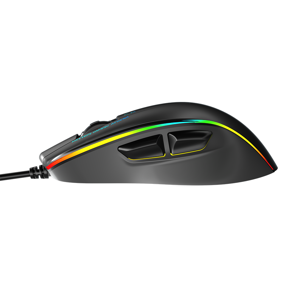 MeeTion  MT-GM23 2023 RGB Circulation Backlight Wired Gaming Mouse (Black)