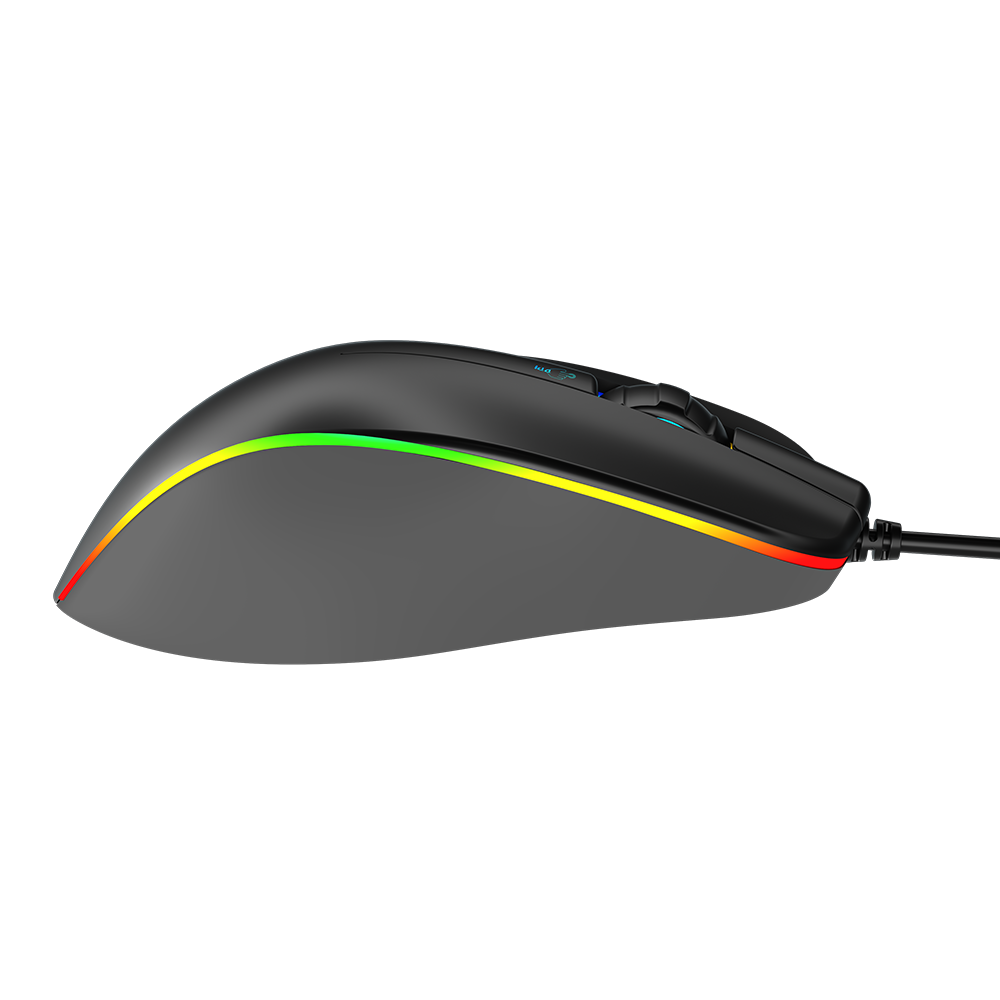 MeeTion  MT-GM23 2023 RGB Circulation Backlight Wired Gaming Mouse (Black)