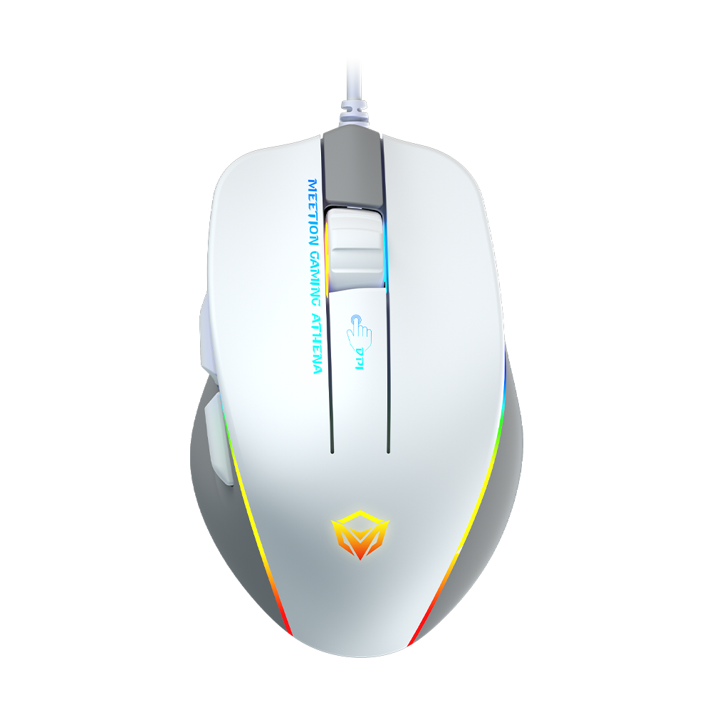 MeeTion MT-GM23 2023 RGB Circulation Backlight Wired Gaming Mouse (White) MeeTion MT-GM23 2023 RGB Circulation Backlight Wired Gaming Mouse (White)