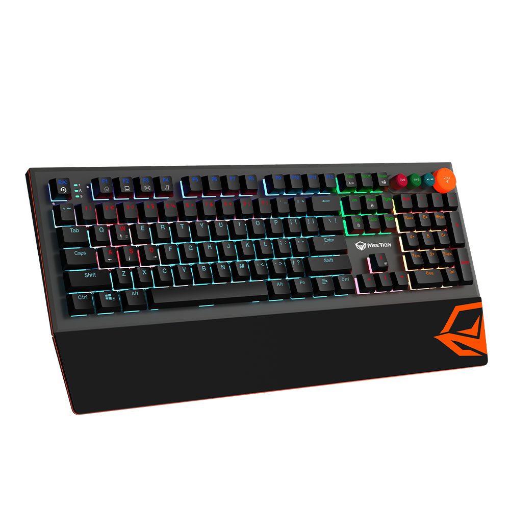 MeeTion MT-MK500 Colorful Adjustable Rainbow Backlight (Blue Switch )