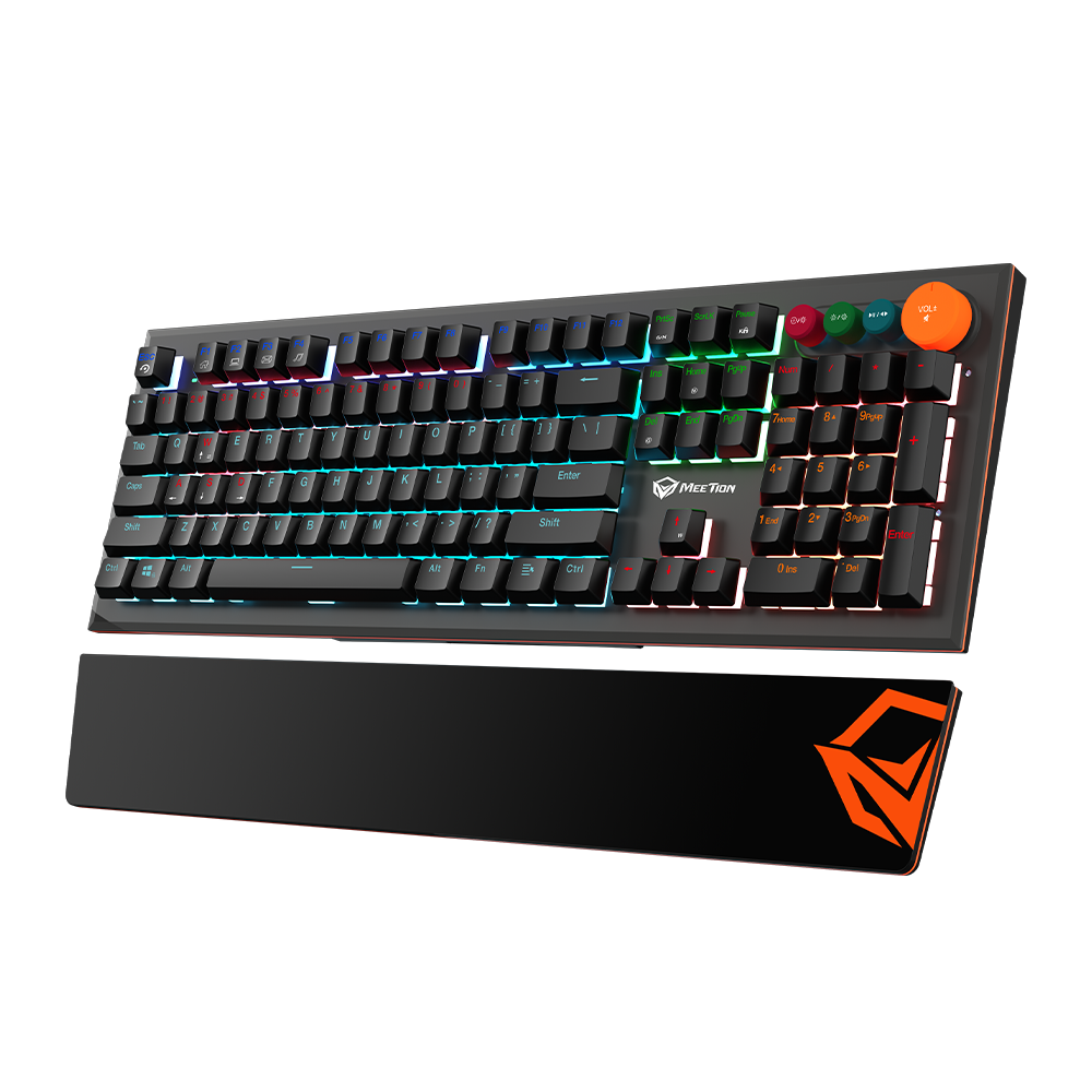 MeeTion MT-MK500 Colorful Adjustable Rainbow Backlight (Blue Switch )