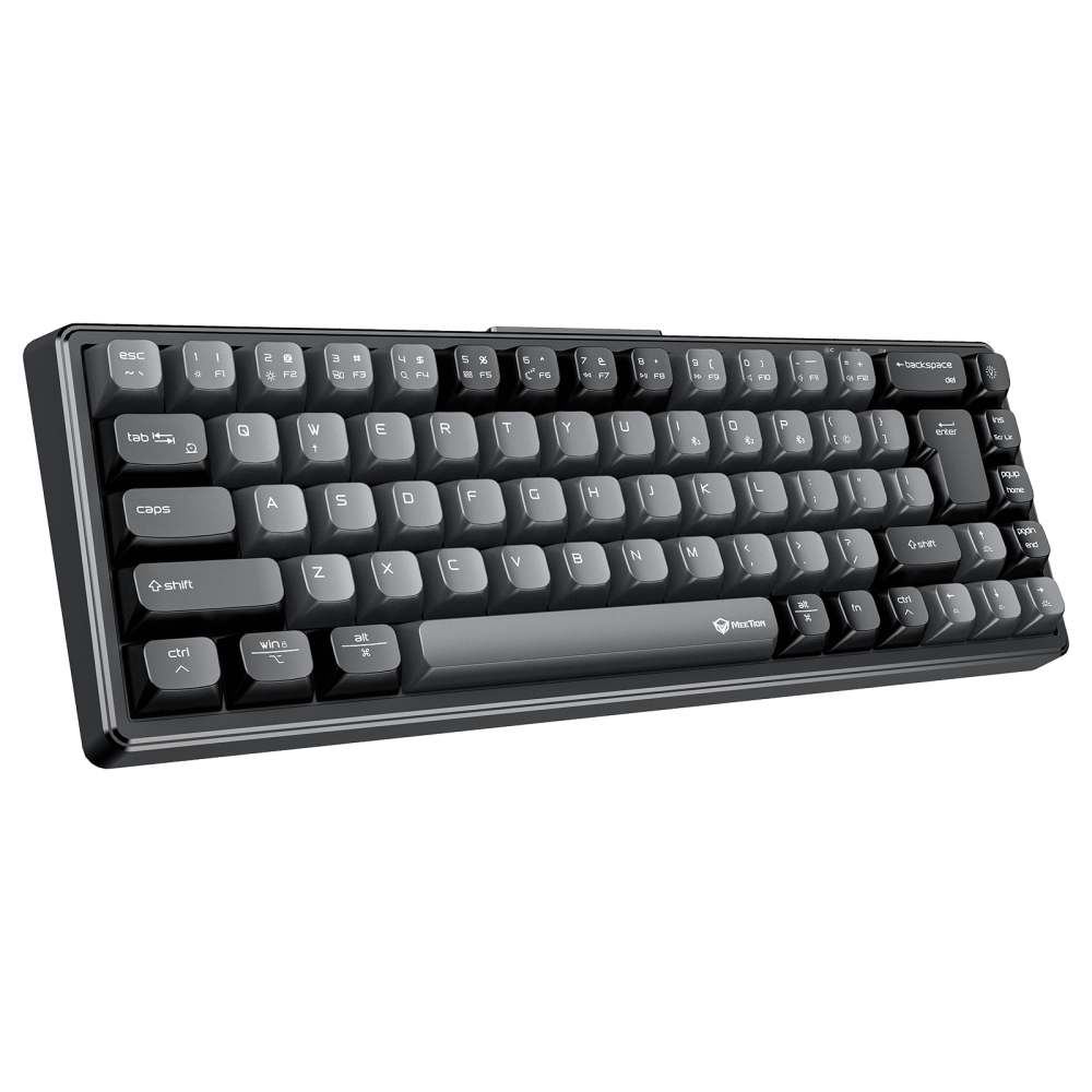 Meetion MT-MK12 65% RGB Arabic Triple Mode Wireless And Bluetooth Mechanical Keyboard Meetion MT-MK12 65% RGB Arabic Triple Mode Wireless And Bluetooth Mechanical Keyboard