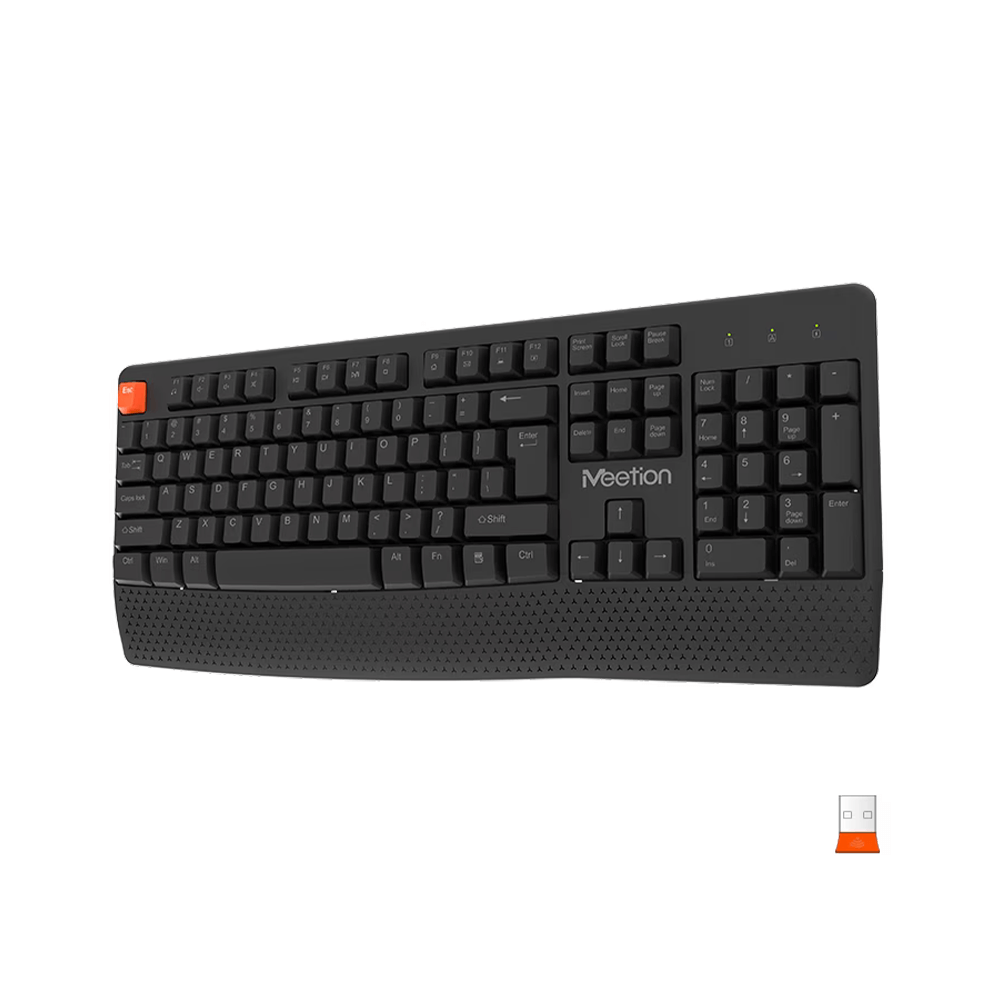 MeeTion MT-C4130 Wireless Ergonomic Keyboard & Mouse Combo