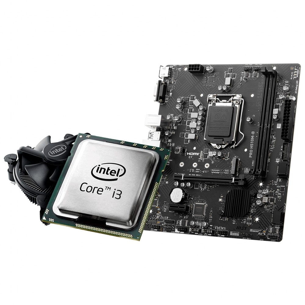 Intel Core I3 10105f  - tray + MSI H510M B PRO DDR4